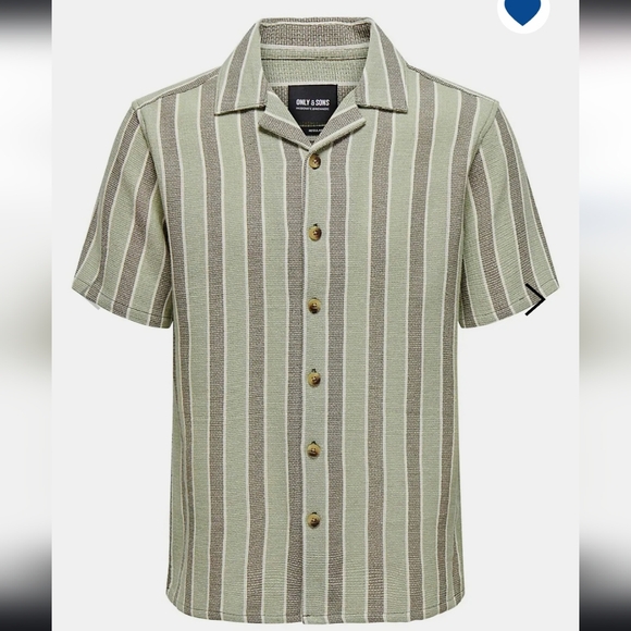 Only & Sons Trev Button Front Woven Shirt - Picture 1 of 1